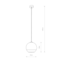 Lampa wisząca GLOBE PLUS S 7605 Nowodorski - zdjęcie 2